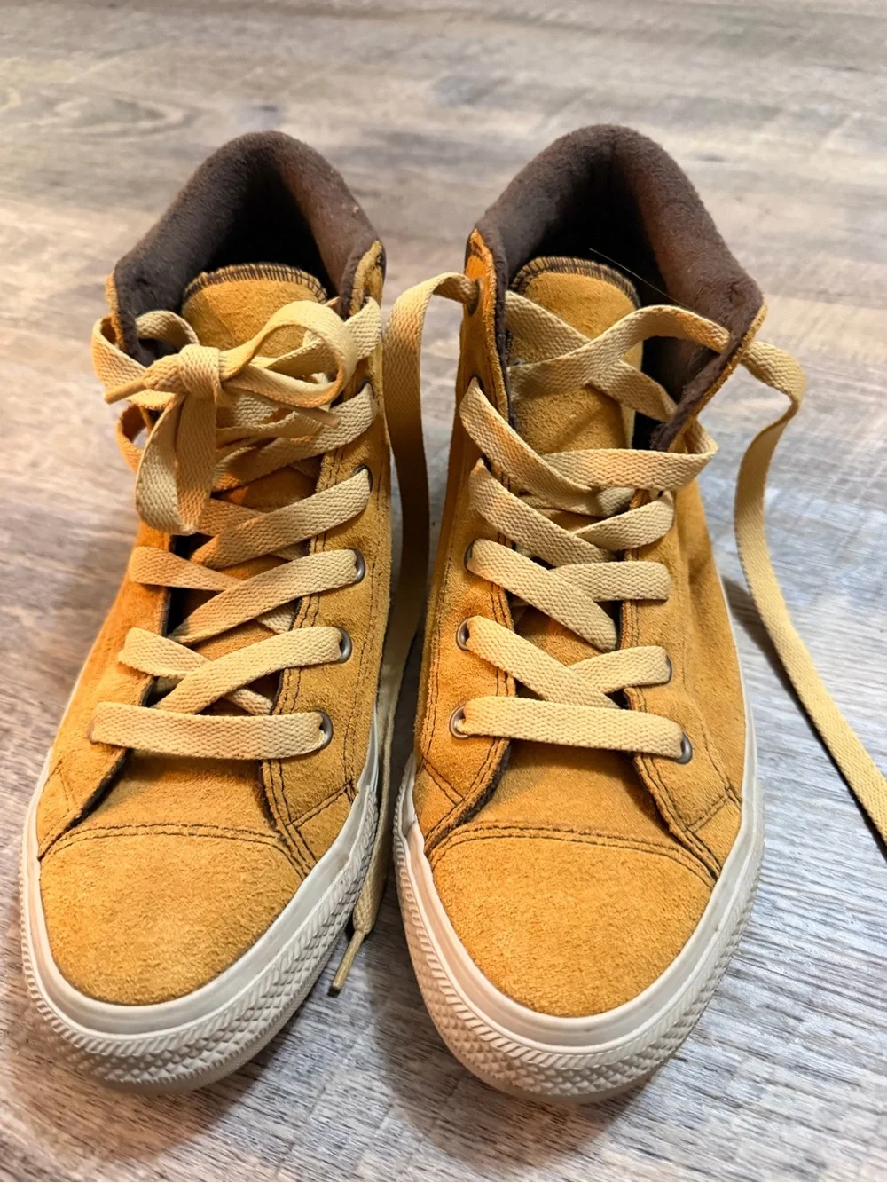 Converse Kids' Mustard Yellow High-Top Sneakers